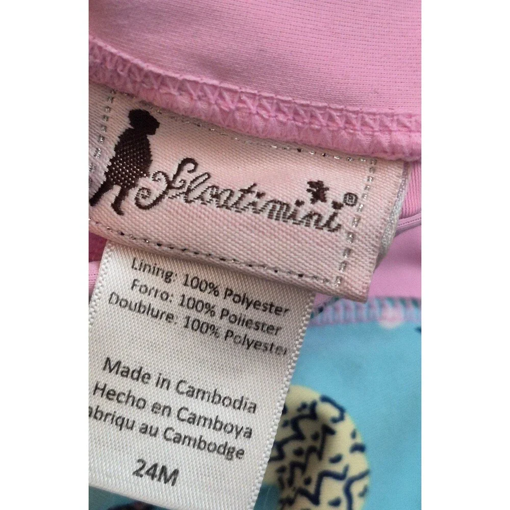 Floatimini baby girl swimsuit one piece size 24 months